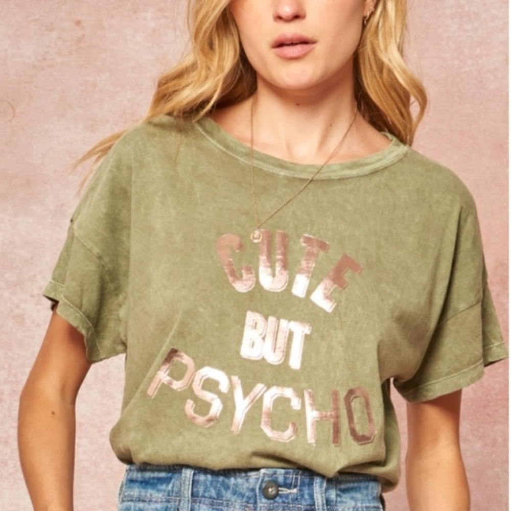 Cute but physco graphic tee